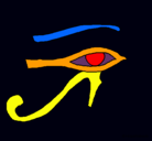 Dibujo Ojo Horus pintado por *Naroita*