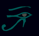Dibujo Ojo Horus pintado por CaRo
