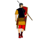 Dibujo Soldado romano pintado por marcos