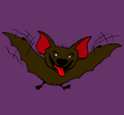 Dibujo Murciélago con la lengua fuera pintado por elecktro
