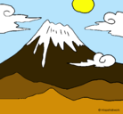 Dibujo Monte Fuji pintado por AnitaP.