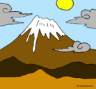 Dibujo Monte Fuji pintado por tomy