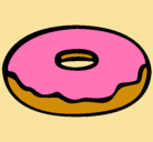 Dibujo Donuts pintado por aza