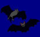 Dibujo Un par de murciélagos pintado por murcielagosvolando