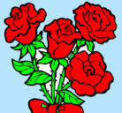 Dibujo Ramo de rosas pintado por HIJACHULA
