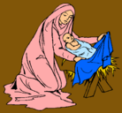 Dibujo Nacimiento del niño Jesús pintado por kitych