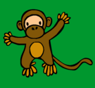 Dibujo Mono pintado por nan