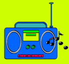 Dibujo Radio cassette 2 pintado por NicolasAlí