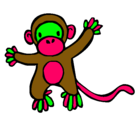 Dibujo Mono pintado por nachaliz