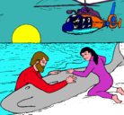 Dibujo Rescate ballena pintado por sharay