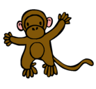 Dibujo Mono pintado por GABY