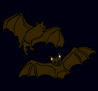 Dibujo Un par de murciélagos pintado por maia
