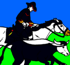 Dibujo Vaquero y vaca pintado por camilaperalta
