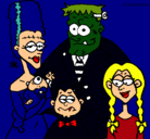Dibujo Familia de monstruos pintado por mr.x