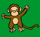 Dibujo Mono pintado por anthony