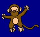 Dibujo Mono pintado por JONNY