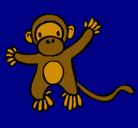 Dibujo Mono pintado por adri