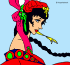 Dibujo Princesa china pintado por fernandalatierna