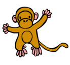 Dibujo Mono pintado por kassandra
