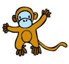 Dibujo Mono pintado por javier