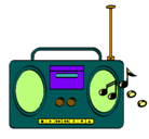 Dibujo Radio cassette 2 pintado por juanesteban