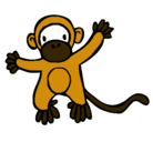 Dibujo Mono pintado por Maxi