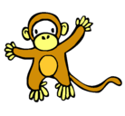 Dibujo Mono pintado por maria