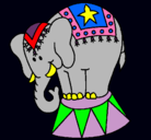 Dibujo Elefante actuando pintado por agus