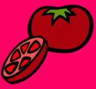 Dibujo Tomate pintado por Marineta