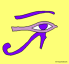 Dibujo Ojo Horus pintado por AI