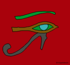 Dibujo Ojo Horus pintado por JuanPabio