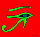 Dibujo Ojo Horus pintado por fernandocolias