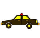 Dibujo Taxi pintado por patrulla