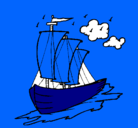 Dibujo Barco velero pintado por tootortugin5