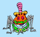Dibujo Araña con sombrero pintado por constanza