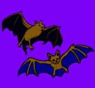 Dibujo Un par de murciélagos pintado por mireiavalberde