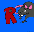 Dibujo Rata pintado por yarelice
