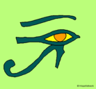 Dibujo Ojo Horus pintado por n-p-j.