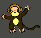 Dibujo Mono pintado por CristobalMardonesA.