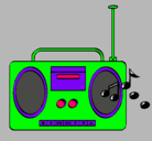 Dibujo Radio cassette 2 pintado por ---musik---