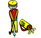 Dibujo Jugador de golf II pintado por haide