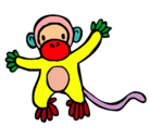 Dibujo Mono pintado por zoe