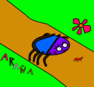 Dibujo Araña pintado por karina