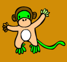Dibujo Mono pintado por Luvina