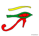 Dibujo Ojo Horus pintado por alejandro