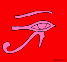 Dibujo Ojo Horus pintado por tamara