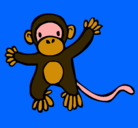 Dibujo Mono pintado por marty