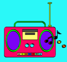 Dibujo Radio cassette 2 pintado por Futbolera07Guaja