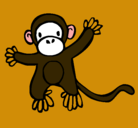 Dibujo Mono pintado por lesiye