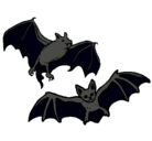 Dibujo Un par de murciélagos pintado por aida